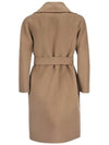 Messi Belt Wool Single Coat Brown - MAX MARA - BALAAN 3