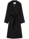 Women s Manuela Icon Wool Single Coat Black - MAX MARA - BALAAN 1