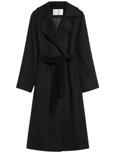 Women's Manuela Icon Wool Single Coat Black - MAX MARA - BALAAN 1