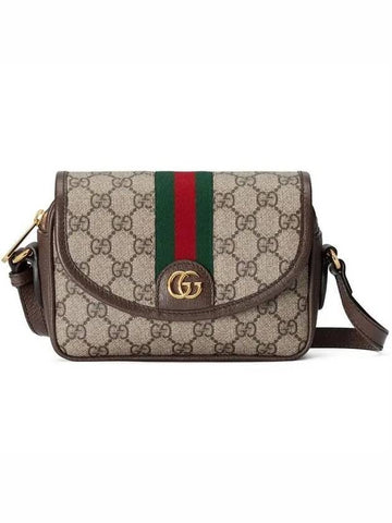 Ophidia GG Mini Shoulder Bag Beige Ebony - GUCCI - BALAAN 1