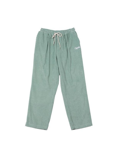 Logo Corduroy Wide Pants Mint - ARCANE FUNK - BALAAN 2