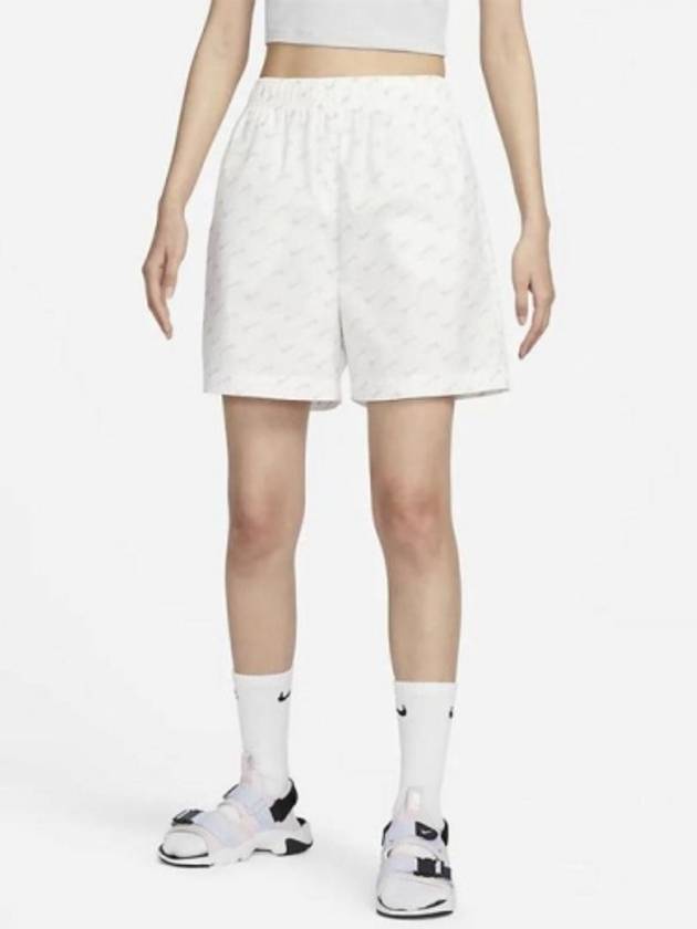 Sportswear Everyday Modern High Waist Woven Shorts White - NIKE - BALAAN 2