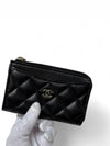 Card Holder Grained Calfskin & Gold Black - CHANEL - BALAAN 6