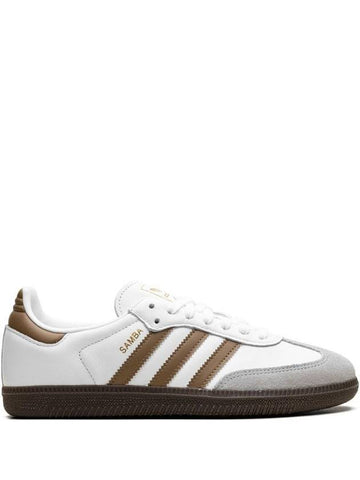 Samba Og Low Top Sneakers Cloud White Brown - ADIDAS - BALAAN 1