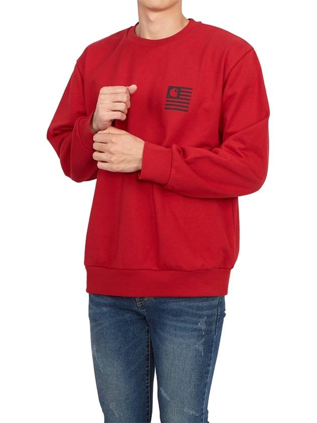 Logo Print Sweatshirt Red - CARHARTT WIP - BALAAN 6