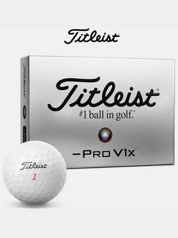 Acushnet Korea Genuine 2024 PRO V1X Left Dash Golf Ball 4 Piece 12 Balls - TITLEIST - BALAAN 1