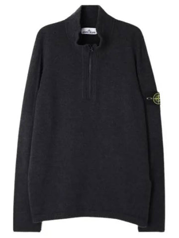 Lambswool half zip up knit regular fit men - STONE ISLAND - BALAAN 1