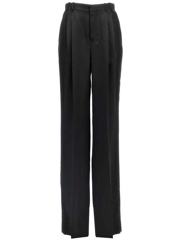 Saint Laurent Satin Pants - SAINT LAURENT - BALAAN 1