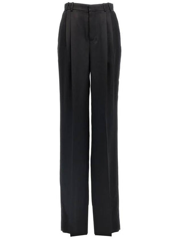 Saint Laurent Satin Pants - SAINT LAURENT - BALAAN 1