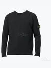 Compass Badge Wool Knit Top Black - STONE ISLAND - BALAAN 2