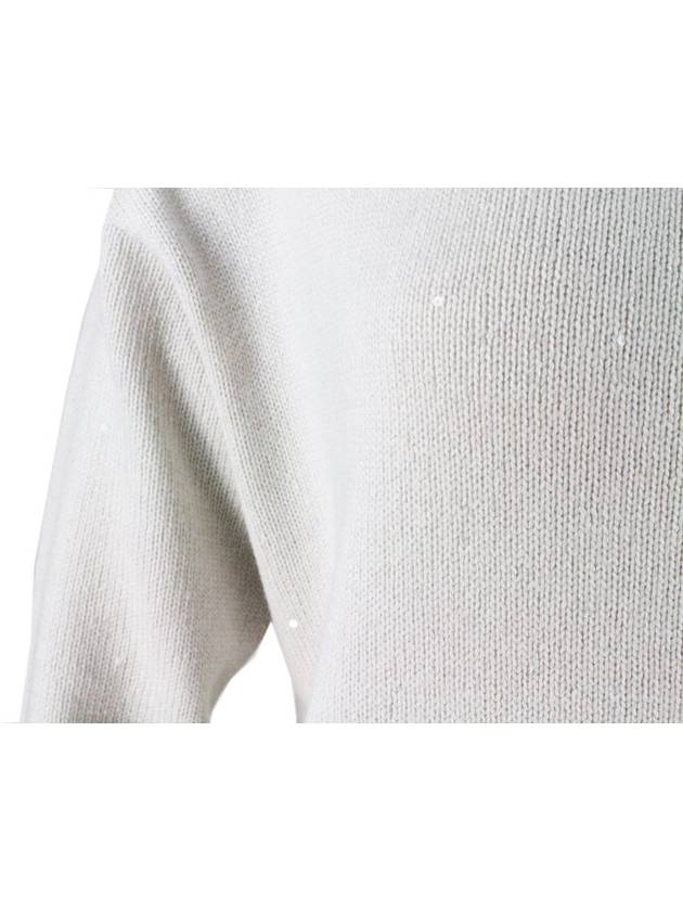 cashmere knit top gray - BRUNELLO CUCINELLI - BALAAN 3