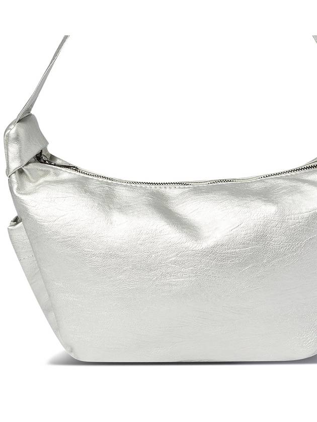 ECO LEATHER HOBO CROSS BAG SILVER - THE GREEN LAB - BALAAN 2