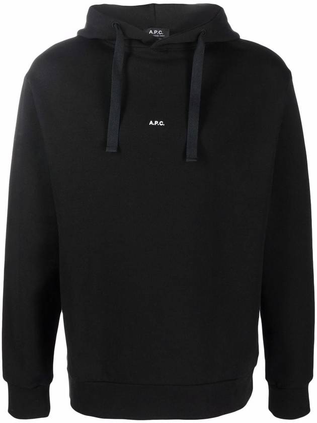 Larry Small Logo Hoodie Black - A.P.C. - BALAAN 2