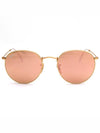 Eyewear Round Matte Sunglasses Mirror Pink - RAY-BAN - BALAAN 2