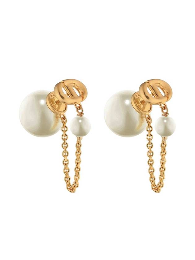 Tribales Pearl Earrings Gold - DIOR - BALAAN 1