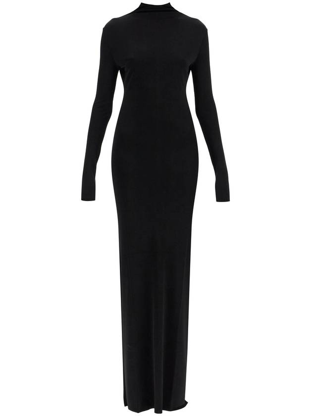 maxi dress with high neck slim black - KATE - BALAAN 1