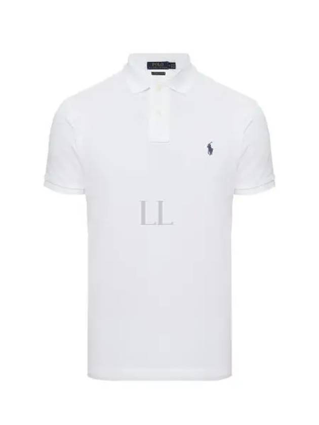 Men's Embroidered Logo PK Shirt White - POLO RALPH LAUREN - BALAAN 2