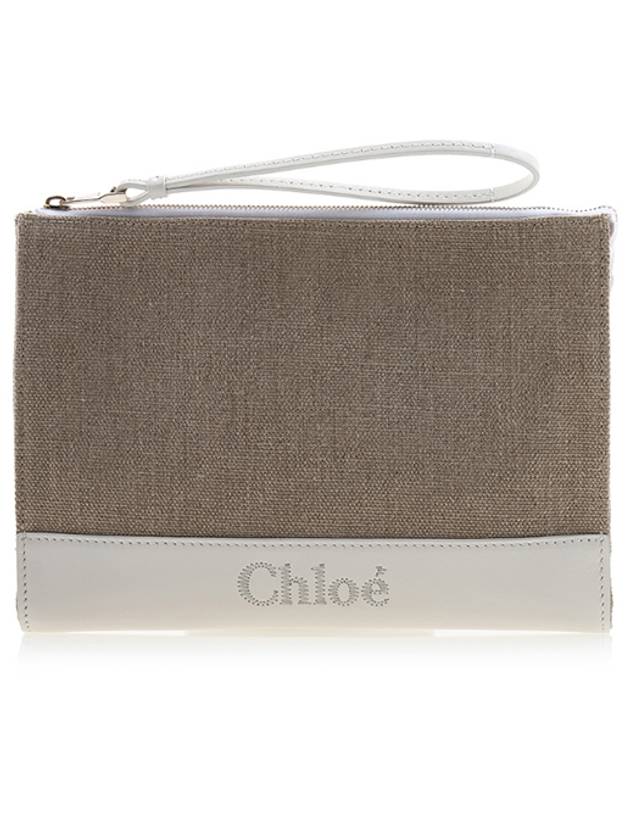 Sense Zipper Clutch Bag Beige White - CHLOE - BALAAN 2