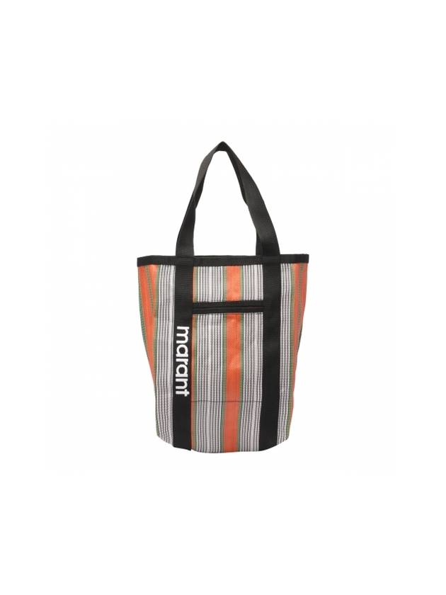 Women's Darwen Logo Striped Tote Bag Orange - ISABEL MARANT - BALAAN 1