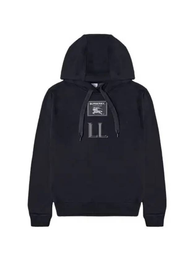 Women's Prorsum Label Cotton Hoodie Black - BURBERRY - BALAAN 2