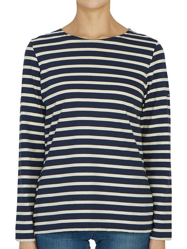 Minquiers Striped Long Sleeve T-Shirt Ecru Marine - SAINT JAMES - BALAAN 2