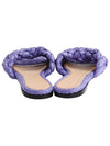 Women's Raffia Stretch Flat Slippers Purple - BOTTEGA VENETA - BALAAN 5