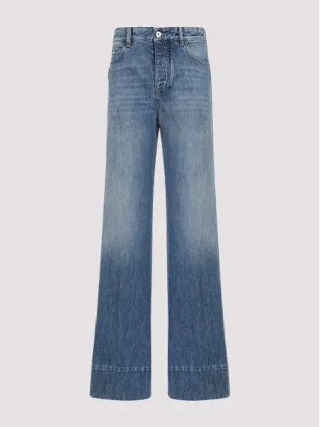 Women's Vintage Wide Jeans Blue - BOTTEGA VENETA - BALAAN 2