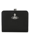 Women s ORB Logo Black Bicycle Wallet 5115002YW S000D N403 - VIVIENNE WESTWOOD - BALAAN 1