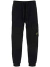 Compass Badge Panel Track Pants Black - STONE ISLAND - BALAAN 2