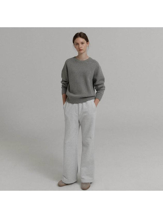 Boots cut sweat pants Melange gray - KLEAN - BALAAN 2