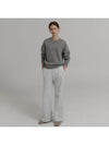 Boots cut sweat pants Melange gray - KLEAN - BALAAN 1