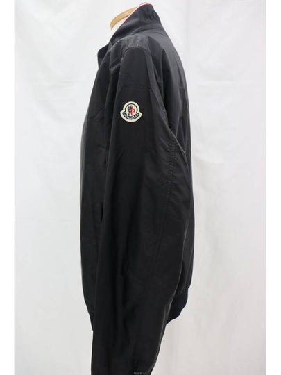 Reppe Rain Zip-Up Jacket Black - MONCLER - BALAAN 7