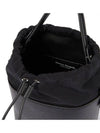 5AC Number Logo Texture Leather Bucket Bag Black - MAISON MARGIELA - BALAAN 5