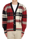 Donegal Tartan Check Cardigan - THOM BROWNE - BALAAN 3