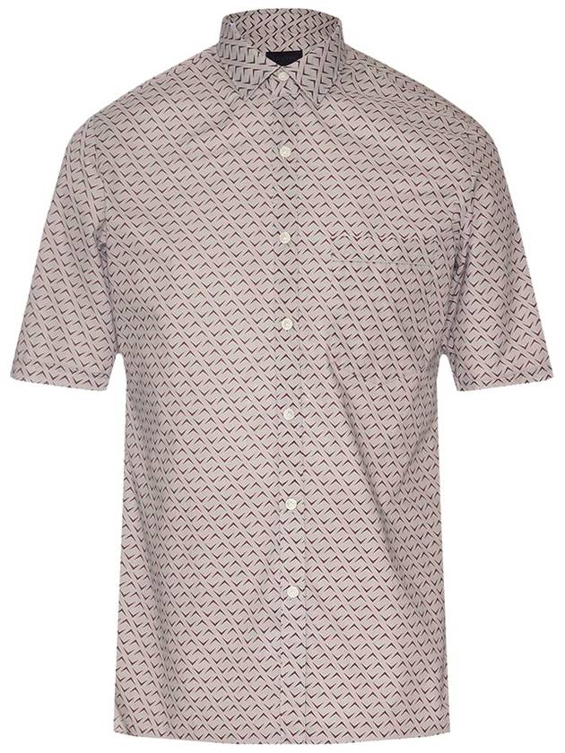 patten Slim Fit Short Sleeve Shirt - LANVIN - BALAAN 6