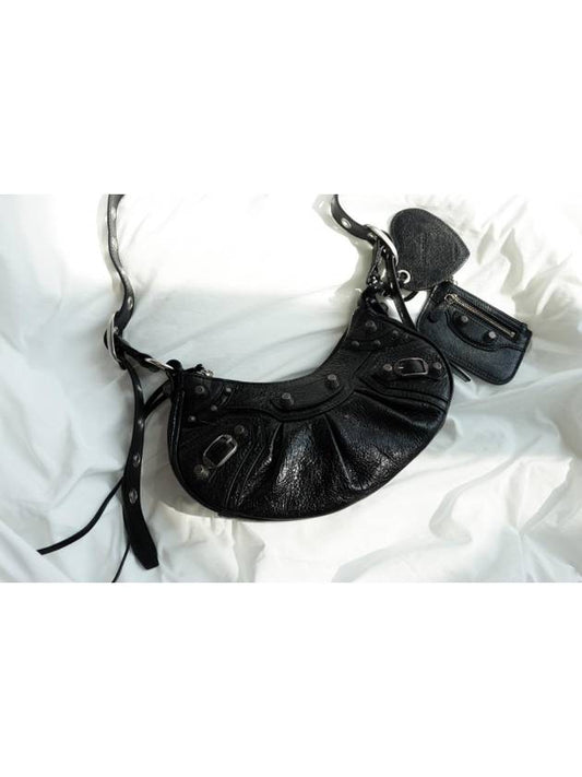 Le Cagole XS Lambskin Shoulder Bag Black - BALENCIAGA - BALAAN 2