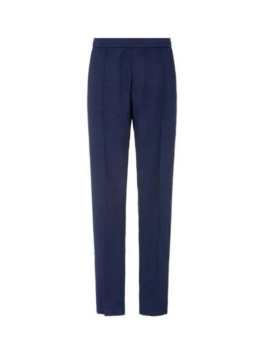 Men s front pin tuck seersucker pants navy 271916 - EMPORIO ARMANI - BALAAN 1