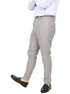 IKALOOK ANTONYMORATO Italy Herringbone Linen Pants - IKALOOOK - BALAAN 4