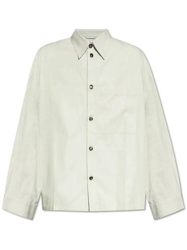 Cotton Silk Long Sleeve Shirt Cloud - BOTTEGA VENETA - BALAAN 1