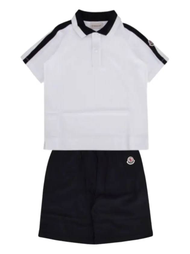 Moncler Kids Polo Collar T Top and Bottom Set 8M0001689AFV F07 - BOBO CHOSES - BALAAN 1