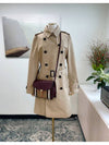 Harbon Long Trench Coat Beige - BURBERRY - BALAAN.