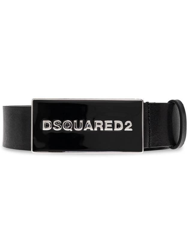 Dsquared2 Leather Belt, Men's, Black - DSQUARED2 - BALAAN 1