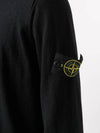 Wappen Patch Crew Neck Knit Top Black - STONE ISLAND - BALAAN 3