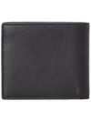 Men's Triangle Logo Leather Half Wallet Black - PRADA - BALAAN 4