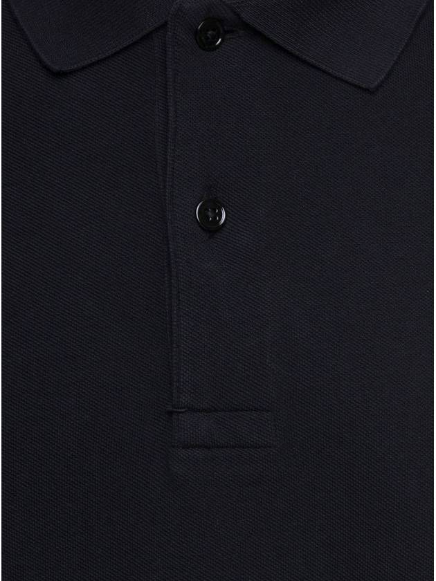 Men's Classic Tennis Short Sleeve Polo Shirt Black - TOM FORD - BALAAN 4