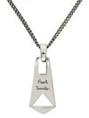 Logoengraved graphic pendant zipper chain necklace - PAUL SMITH - BALAAN 1