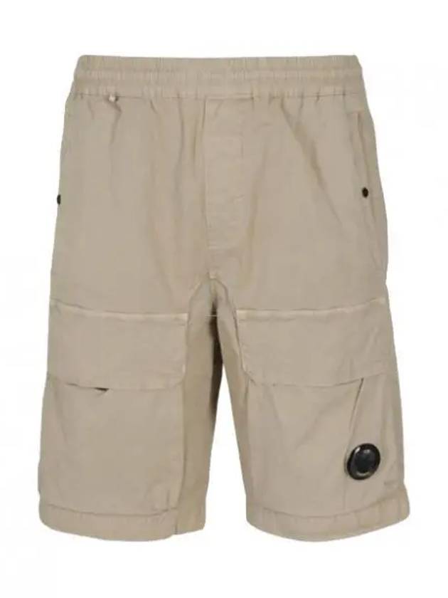 Twill Stretch Lens Utility Shorts Beige - CP COMPANY - BALAAN 2