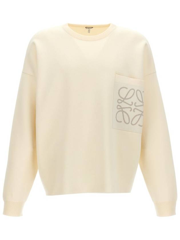 Cotton Blend Sweatshirt White - LOEWE - BALAAN 1