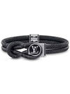 Loop It Monogram Bracelet Black - LOUIS VUITTON - BALAAN 2