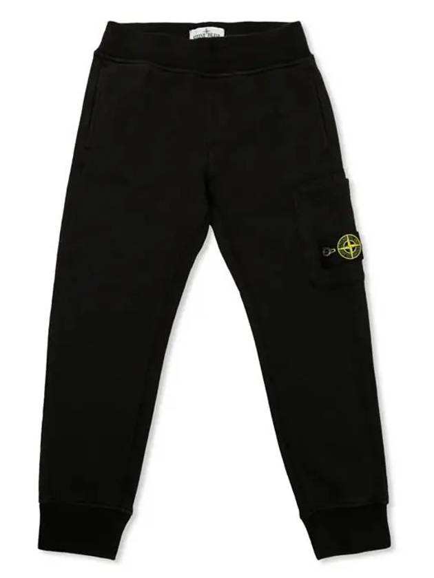 Kids Compass Logo Patch Training Jogger Track Pants Black - STONE ISLAND - BALAAN 2